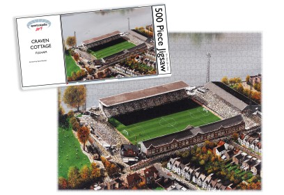 Fulham FC Craven Cottage Stadium Art Jigsaw Puzzle
